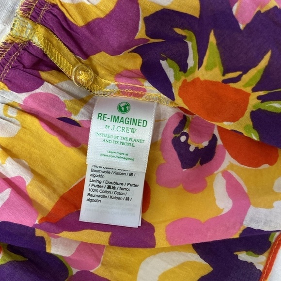 J.Crew Women’s Floral,Ruffle,Wrap,Cotton Top. Size- Large & Short Pants. Size-12 - Picture 15 of 16